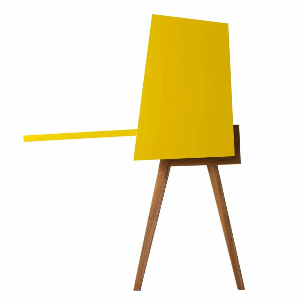 Design mehrbeschichtigter Holzschreibtisch Grilli Hemingway made in Italy