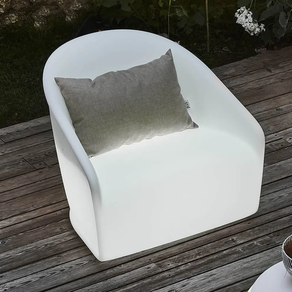 Leuchtender Outdoor-Sessel aus Polyethylen mit LED Made in Italy - Juli