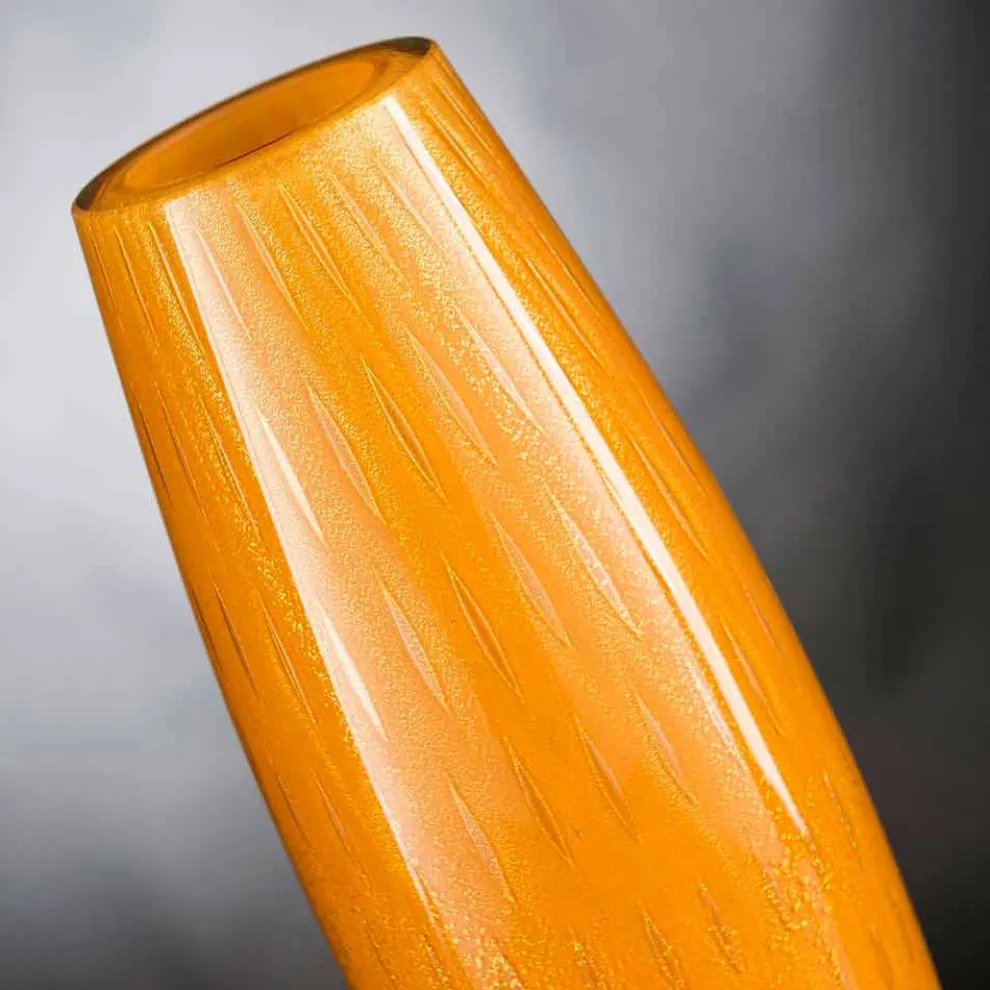 Farbige Ziervase aus geblasenem Muranoglas Made in Italy - Asper