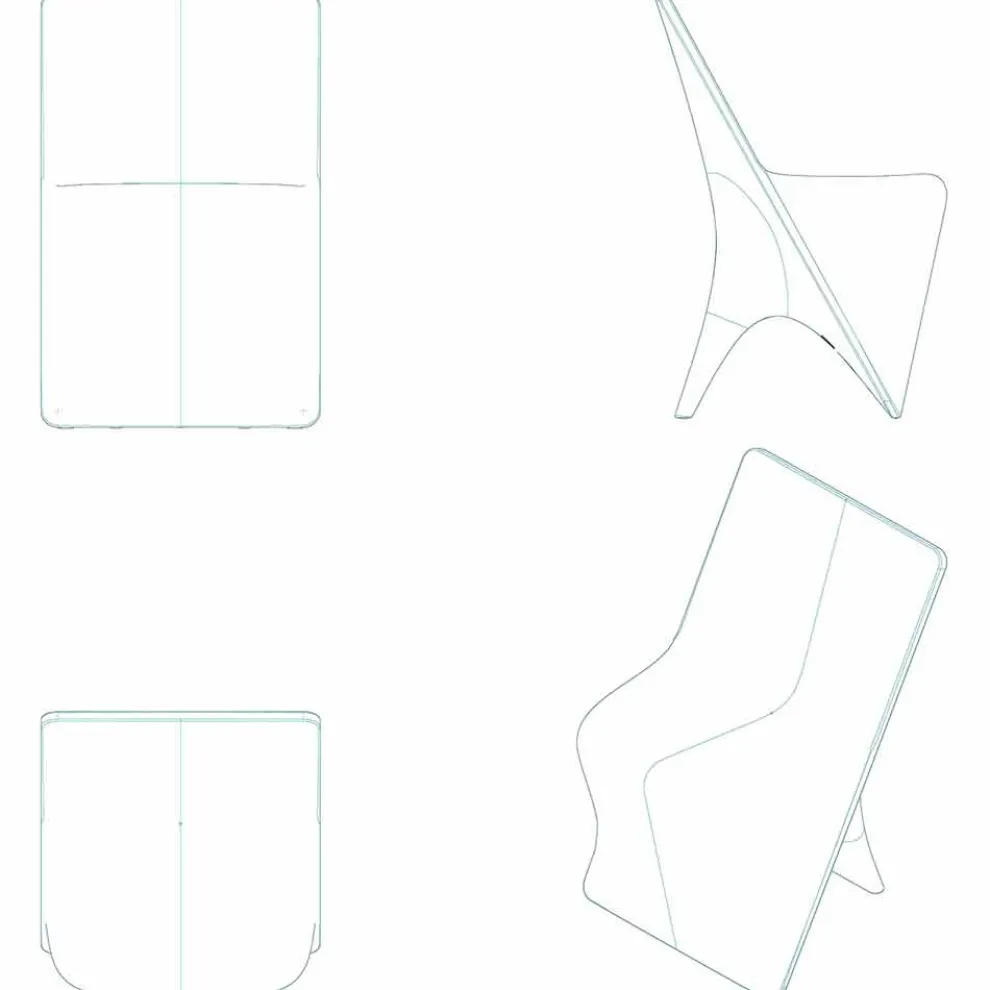 Gartenstuhl Sloo von Vondom, modernes Design aus Polyethylen