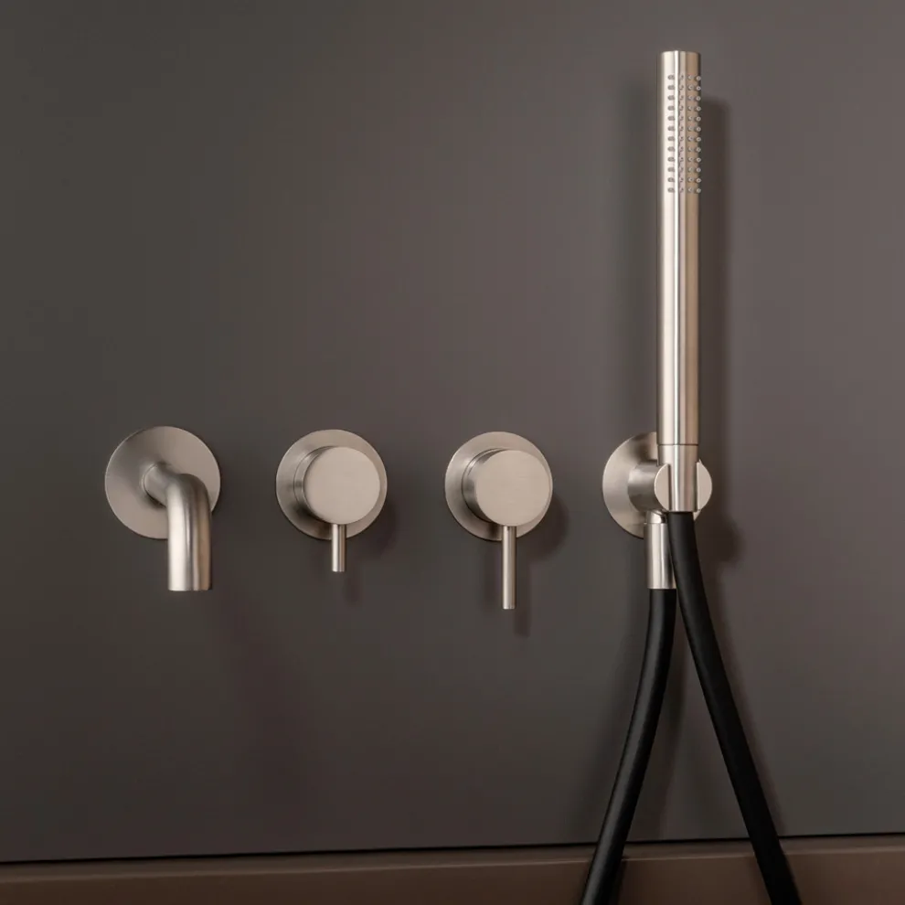 Unterputz-Wannenmischer aus Edelstahl AISI 316L - Krallen