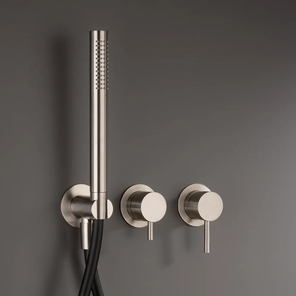 Unterputz-Wannenmischer mit 3 Ausgängen aus AISI 316L-Stahl - Artigli