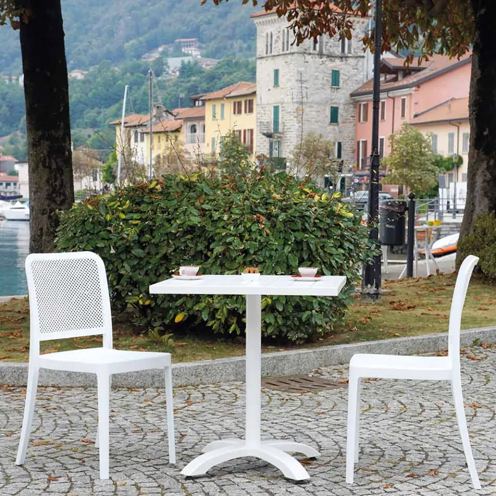 Stapelbarer Gartenstuhl aus Polypropylen und Fiberglas - Ciop