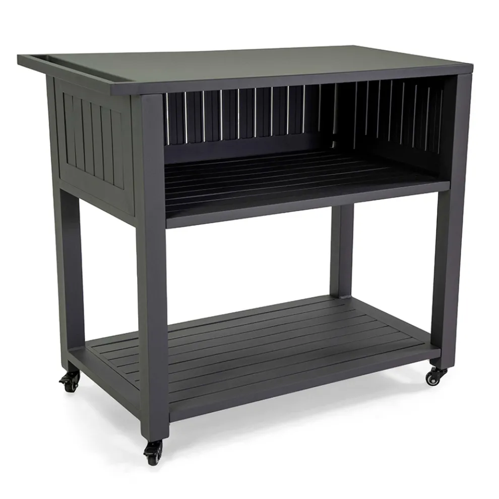 Trolley für den Außenbereich aus lackiertem Aluminium mit verschiedenen Oberflächen - Hotel