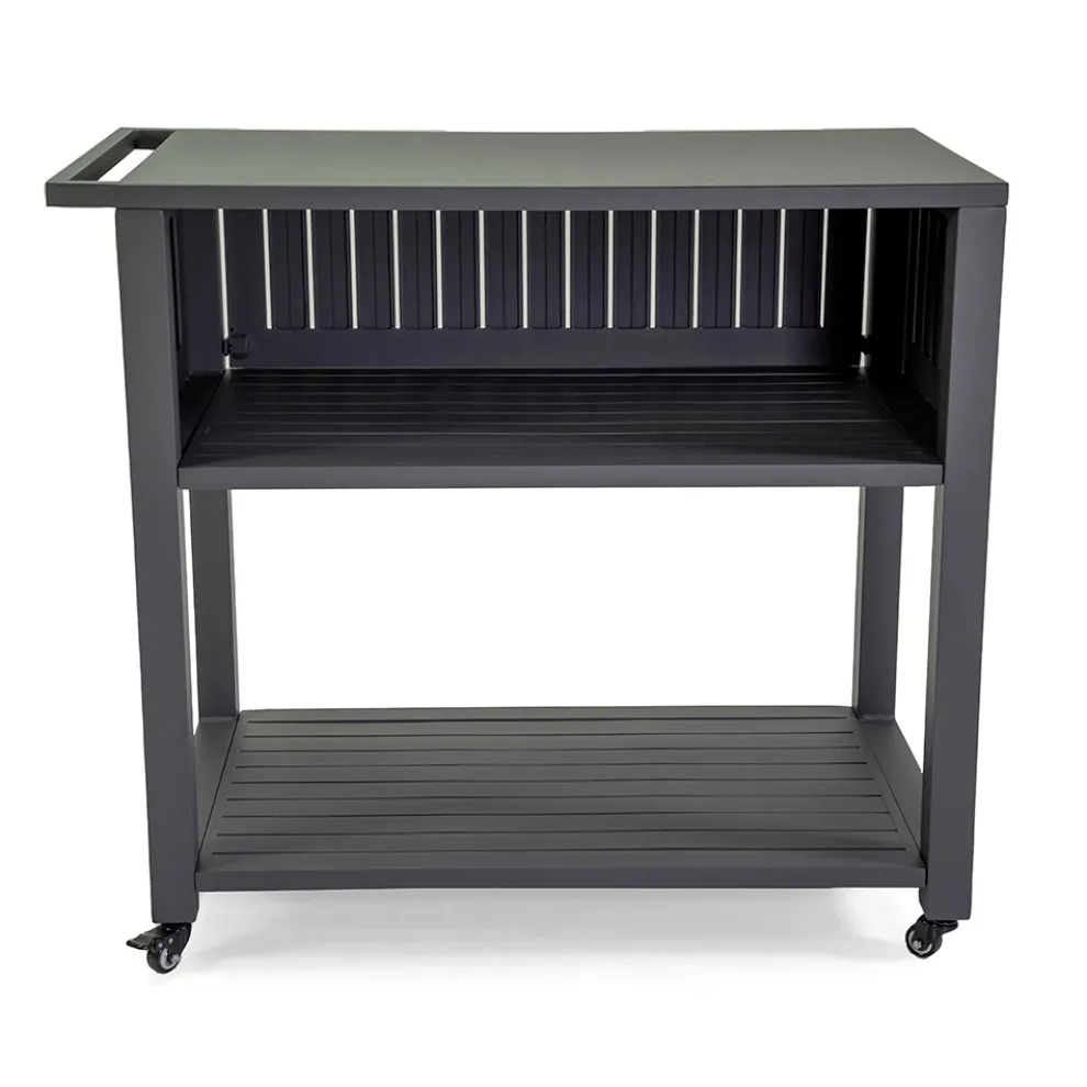 Trolley für den Außenbereich aus lackiertem Aluminium mit verschiedenen Oberflächen - Hotel