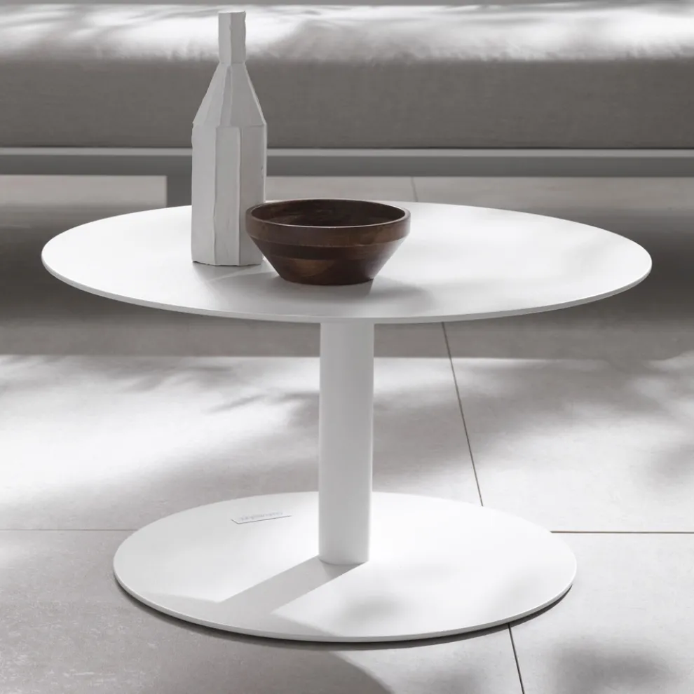 Outdoor-Couchtisch aus mit Epoxidpulver beschichtetem Aluminium - Bryon