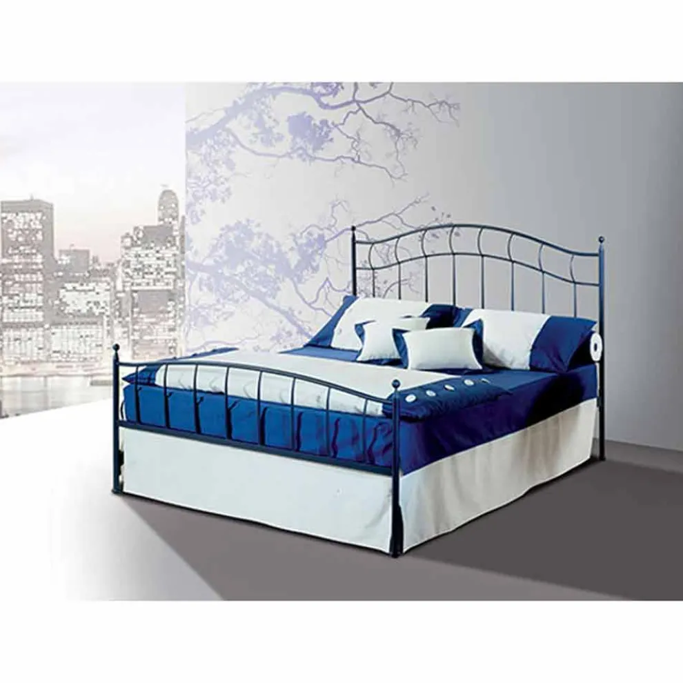 Ametista  Doppelbett aus Schmiedeeisen in Design