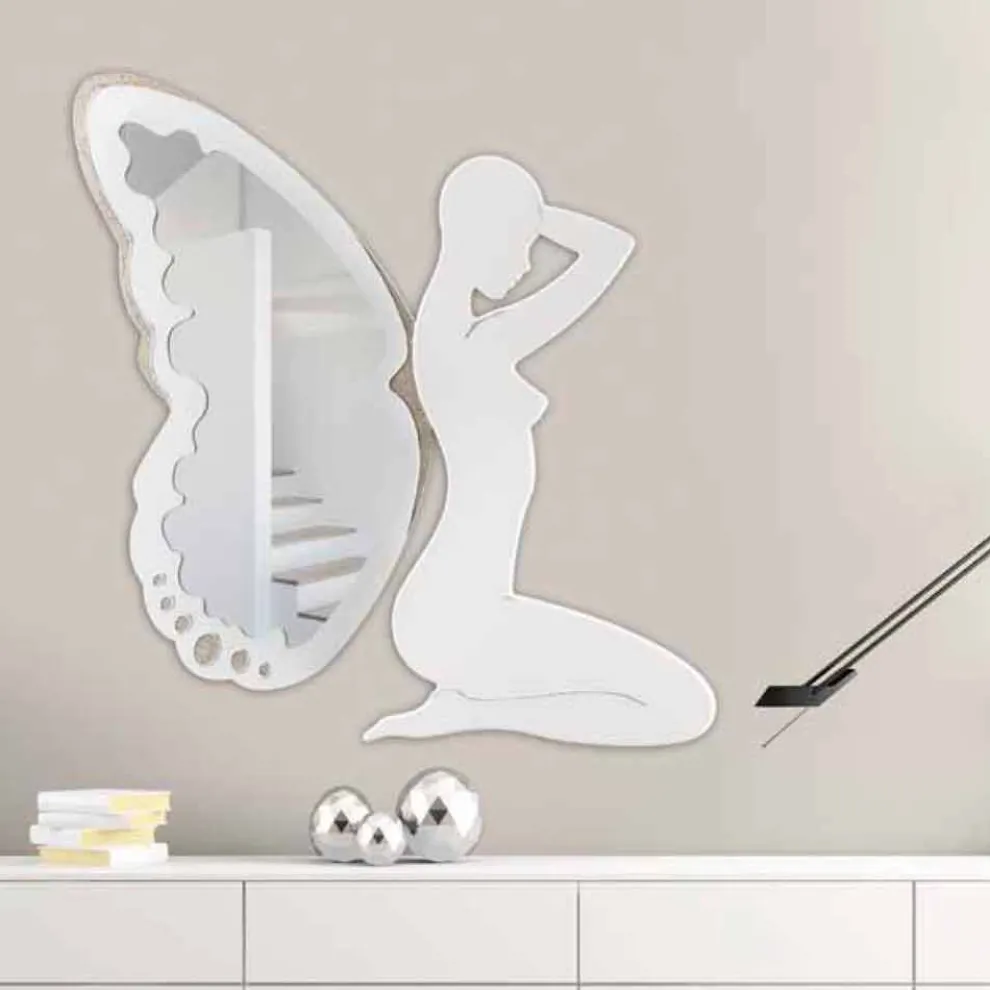 Design Wandspiegel Trilli Bianca Viadurini Decor