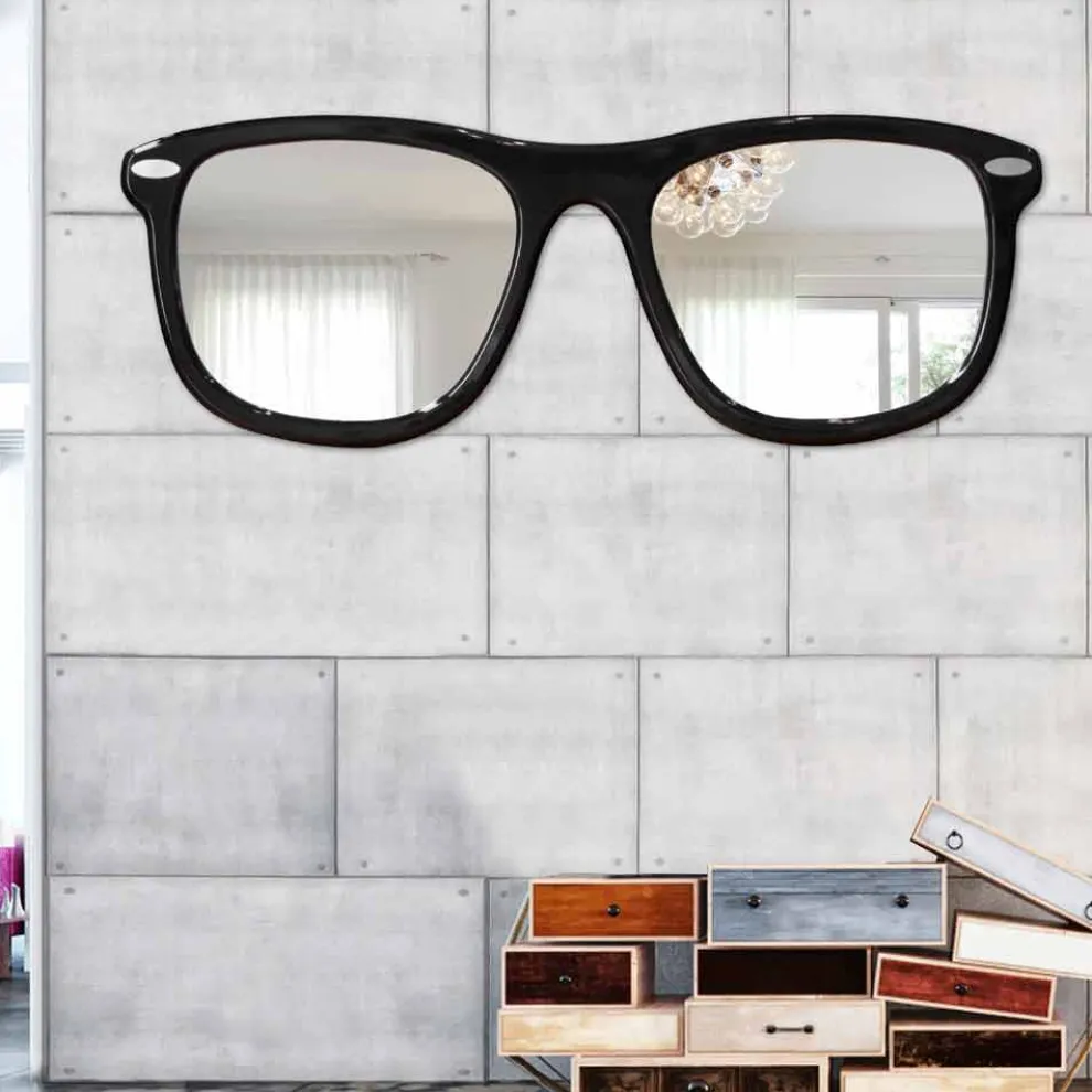 Moderner Wandspiegel Occhiali von Viadurini Decor