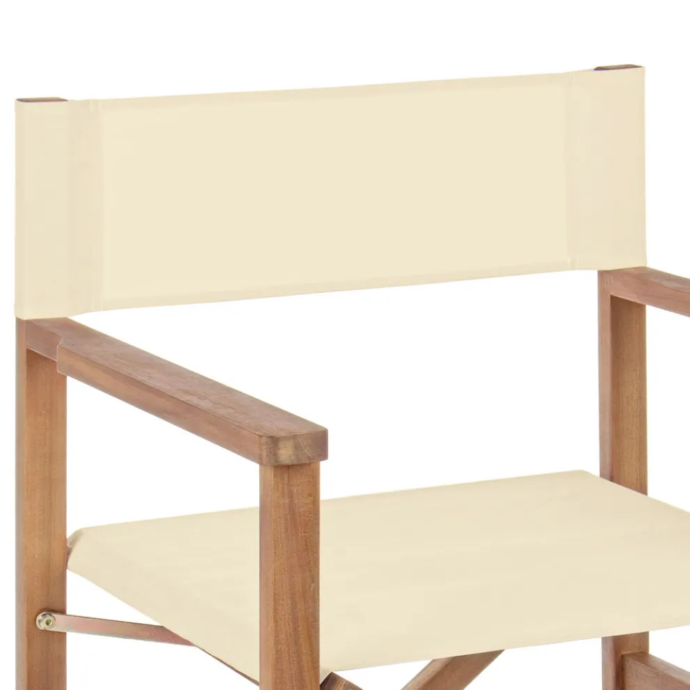 Regiestuhl in Akazienholz für Outdoor-Design für Garten - Roxen