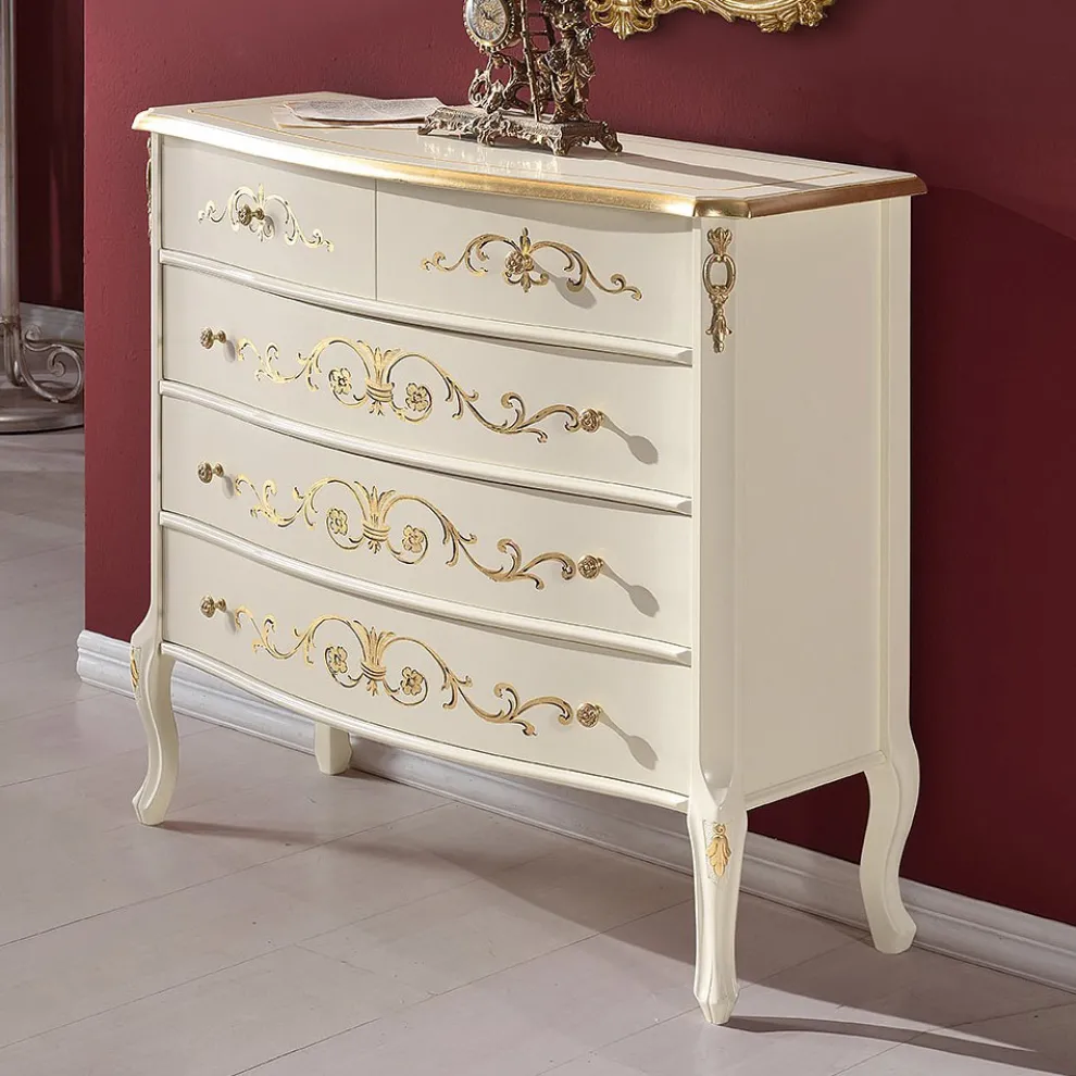 Klassische Schlafzimmerkommode aus Holz Made in Italy - Katerine