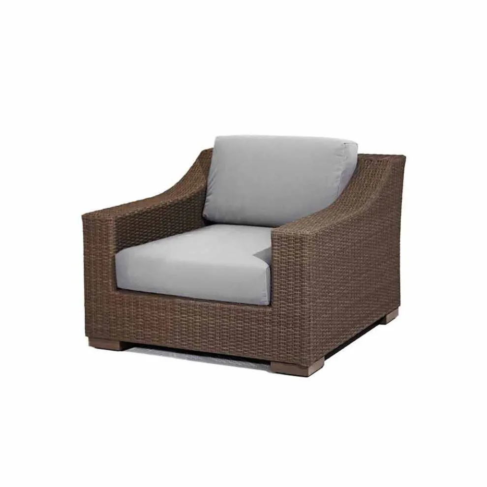 Gartensessel handgeflochten aus Polyethylen Joe