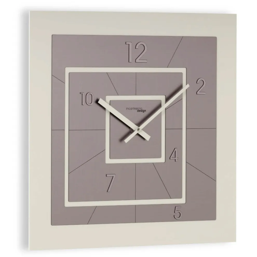 Quadratische Uhr aus halbgeschäumtem PVC mit hoher Dichte, hergestellt in Italien – kreativ