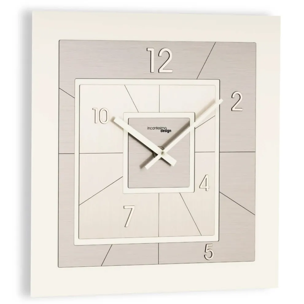 Quadratische Uhr aus halbgeschäumtem PVC mit hoher Dichte, hergestellt in Italien – kreativ