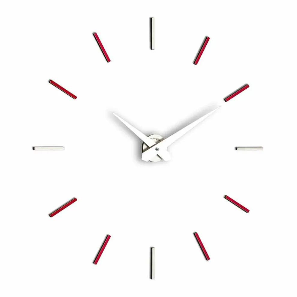 moderne Wanduhr mit Stundenschlag aus Mineralglas Dino Modell