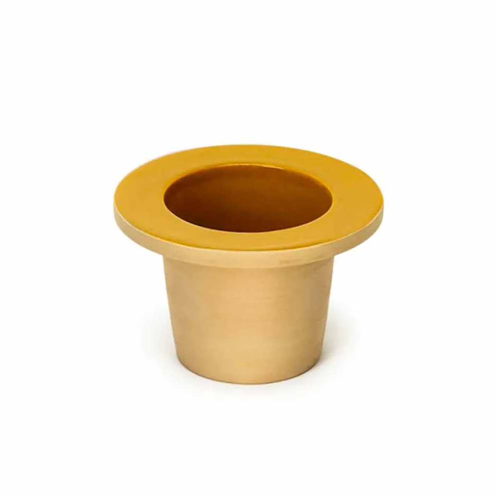 Vasenhalter aus Terrakotta und glasierter Keramik Made in Italy - Phoebe