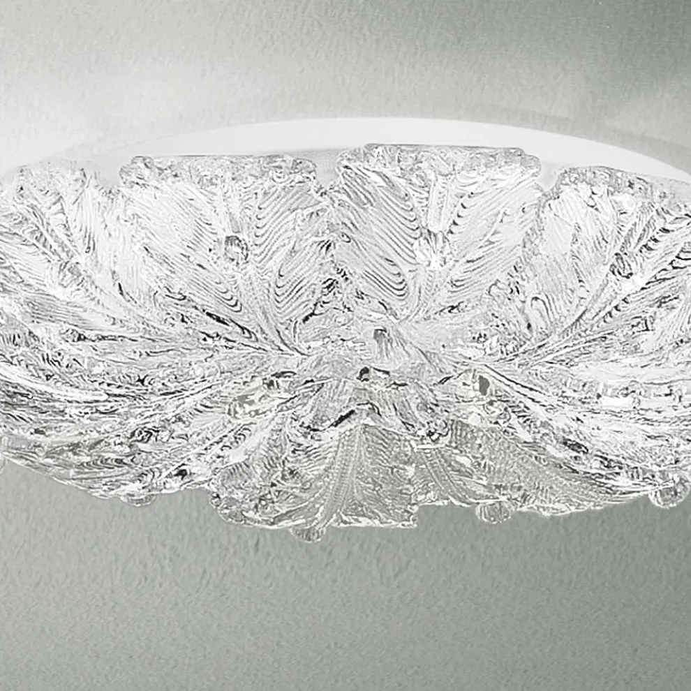 Venezianische Deckenlampe aus Glas und Metall, handgefertigt in Italien - Artemide