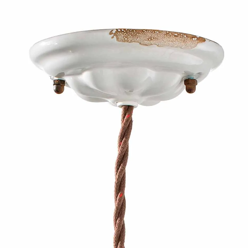 Verstellbare Deckenleuchte aus Keramik und Metall Alayna Ferroluce