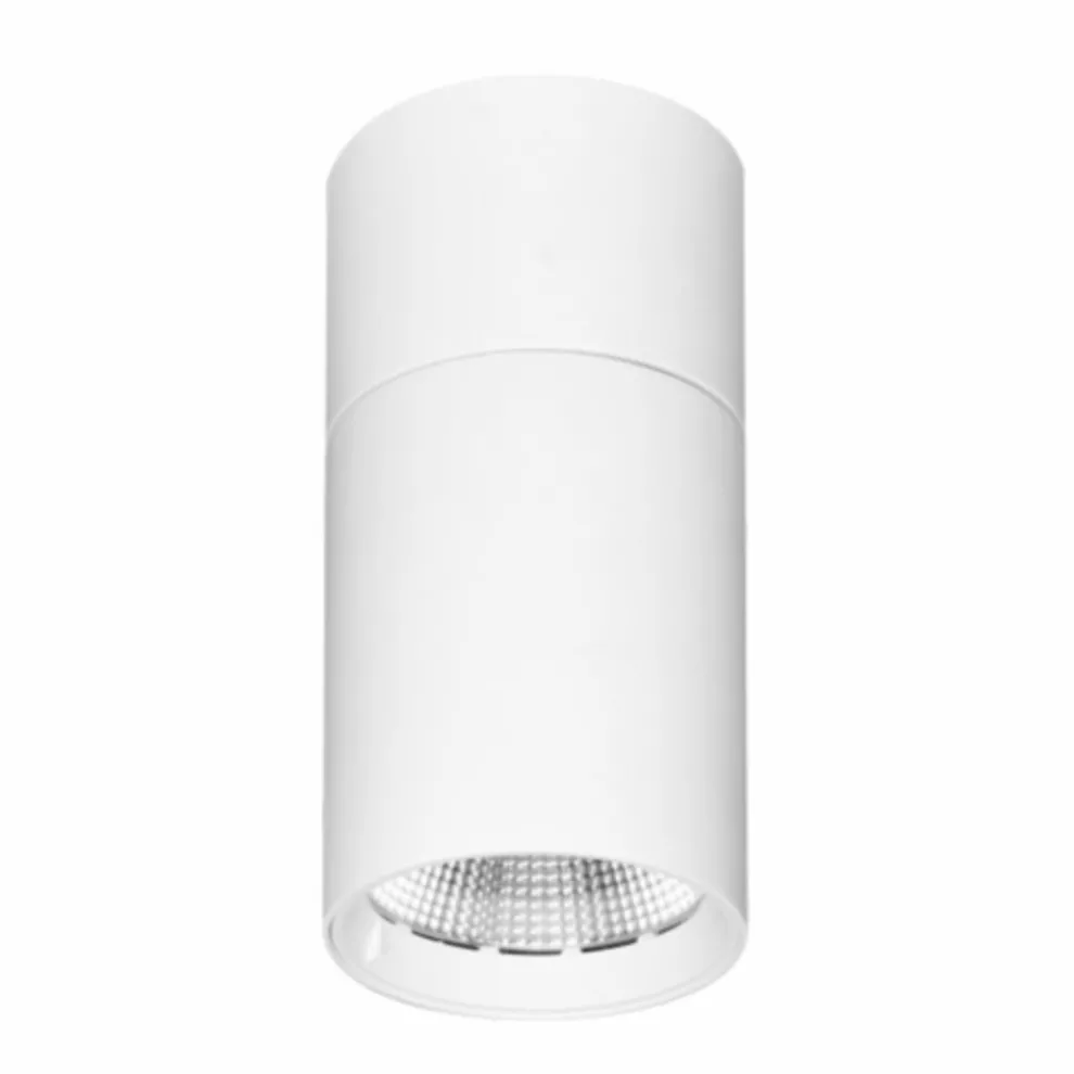 Verstellbare LED-Deckenleuchte aus weißem oder schwarzem Aluminium - Point