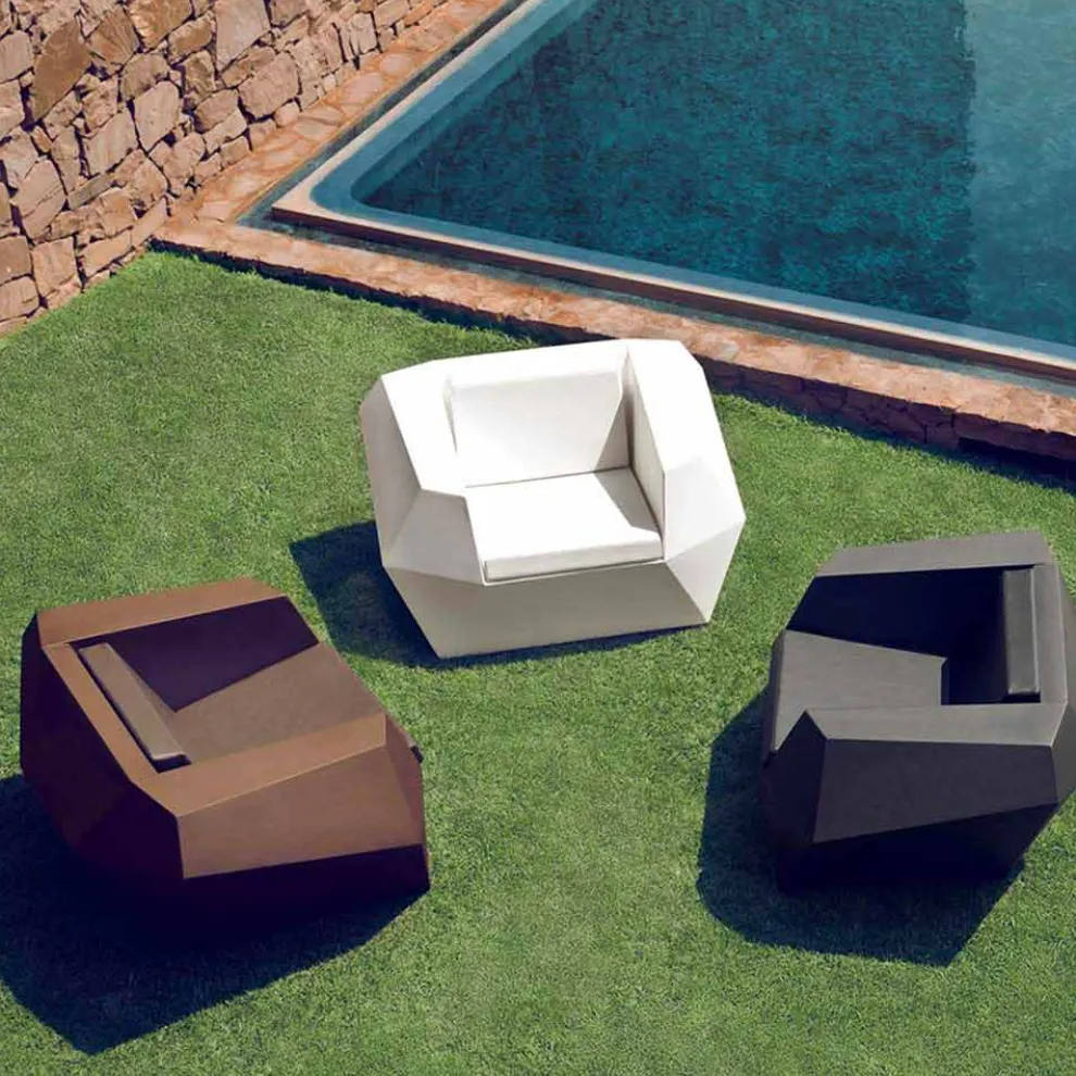 Outdoor-Sessel in modernem Design aus Polyethylen, Faz von Vondom