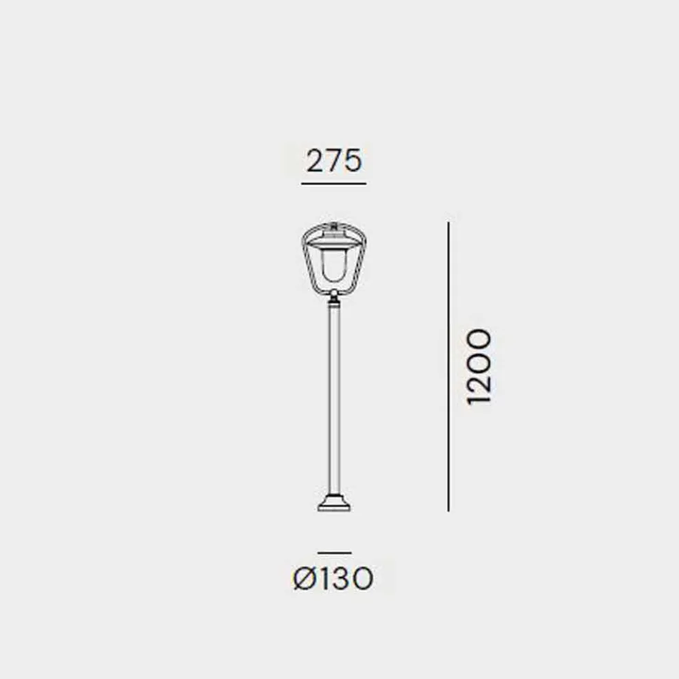 Vintage Außenlaterne aus Kupfer und Messing, 2 Höhen - Calmaggiore von Il Fanale