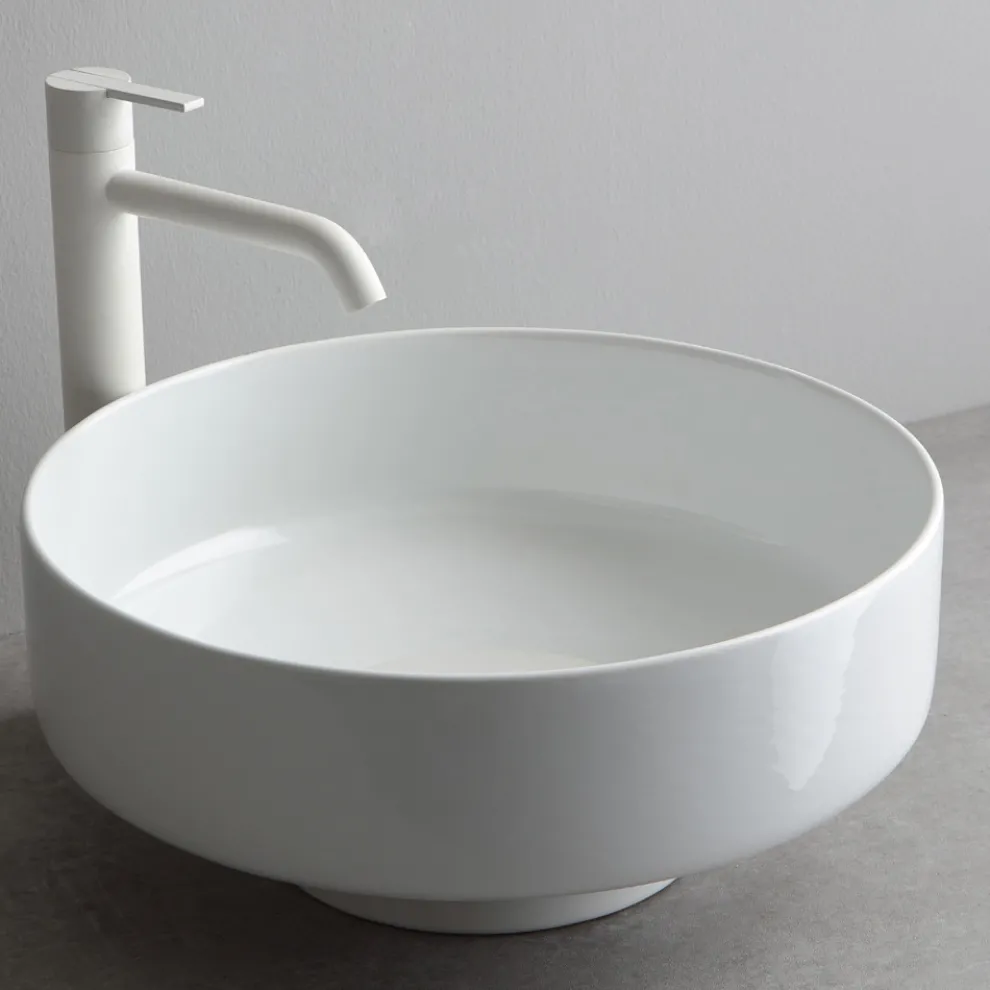 Vintage Aufsatzwaschbecken aus Keramik Made in Italy - Gabriel