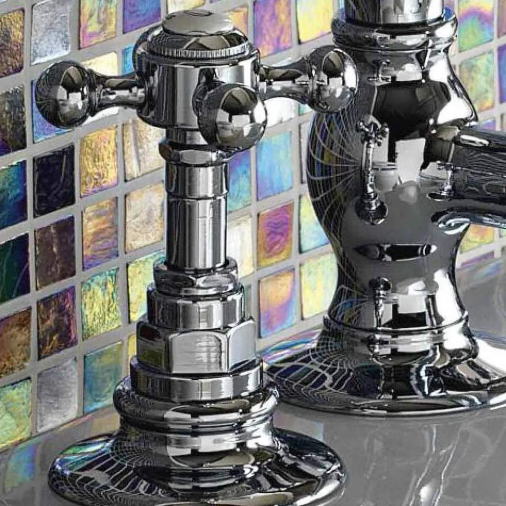 Vintage Bidetarmaturen aus Vintage Messing mit 3 Löchern Made in Italy - Elisea