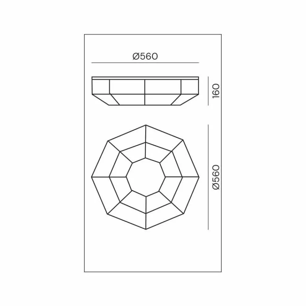 Vintage Deckenlampe aus brüniertem Messing und Glas 2 Größen - Bound von Il Fanale
