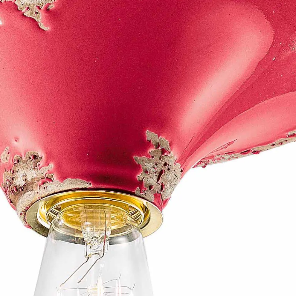 Vintage Deckenleuchte aus Keramik Erica Ferroluce