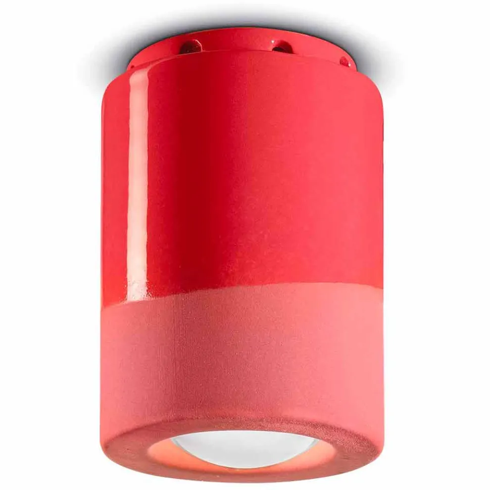 Vintage Deckenleuchte aus Keramik Made in Italy - Ferroluce Pi