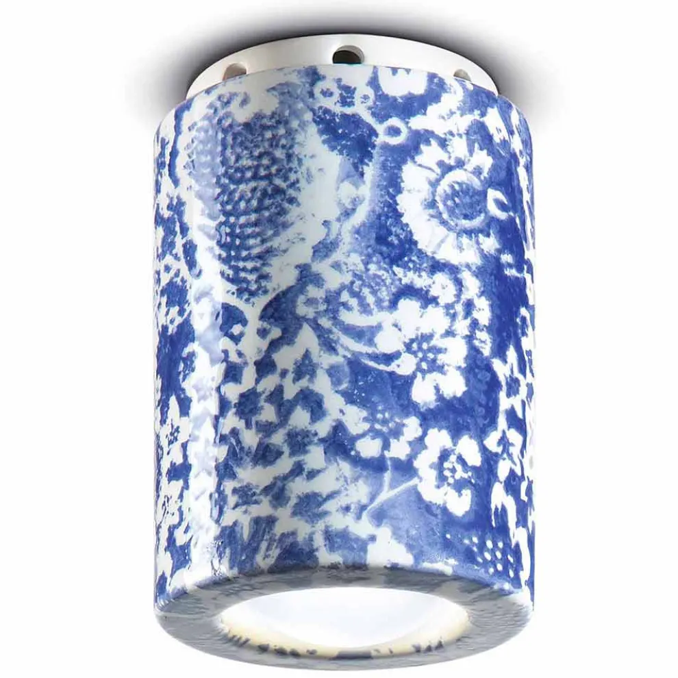 Vintage Deckenleuchte aus Keramik Made in Italy - Ferroluce Pi