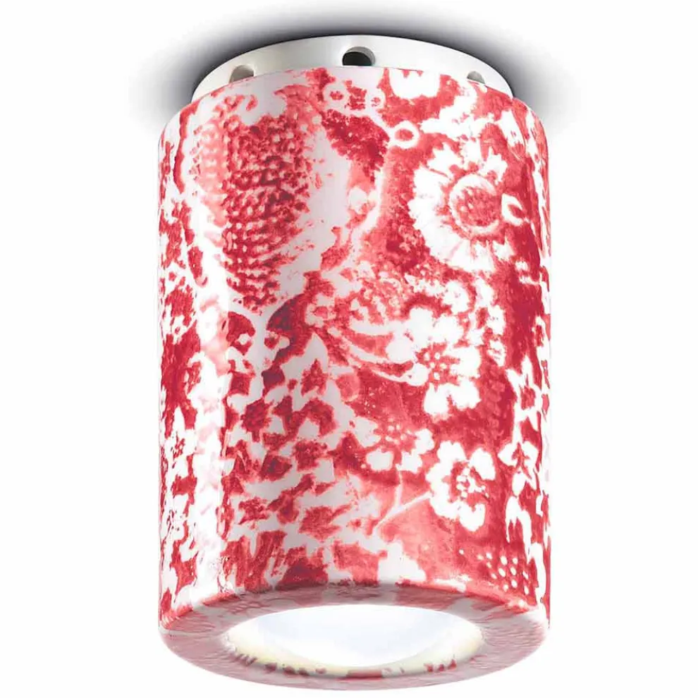 Vintage Deckenleuchte aus Keramik Made in Italy - Ferroluce Pi