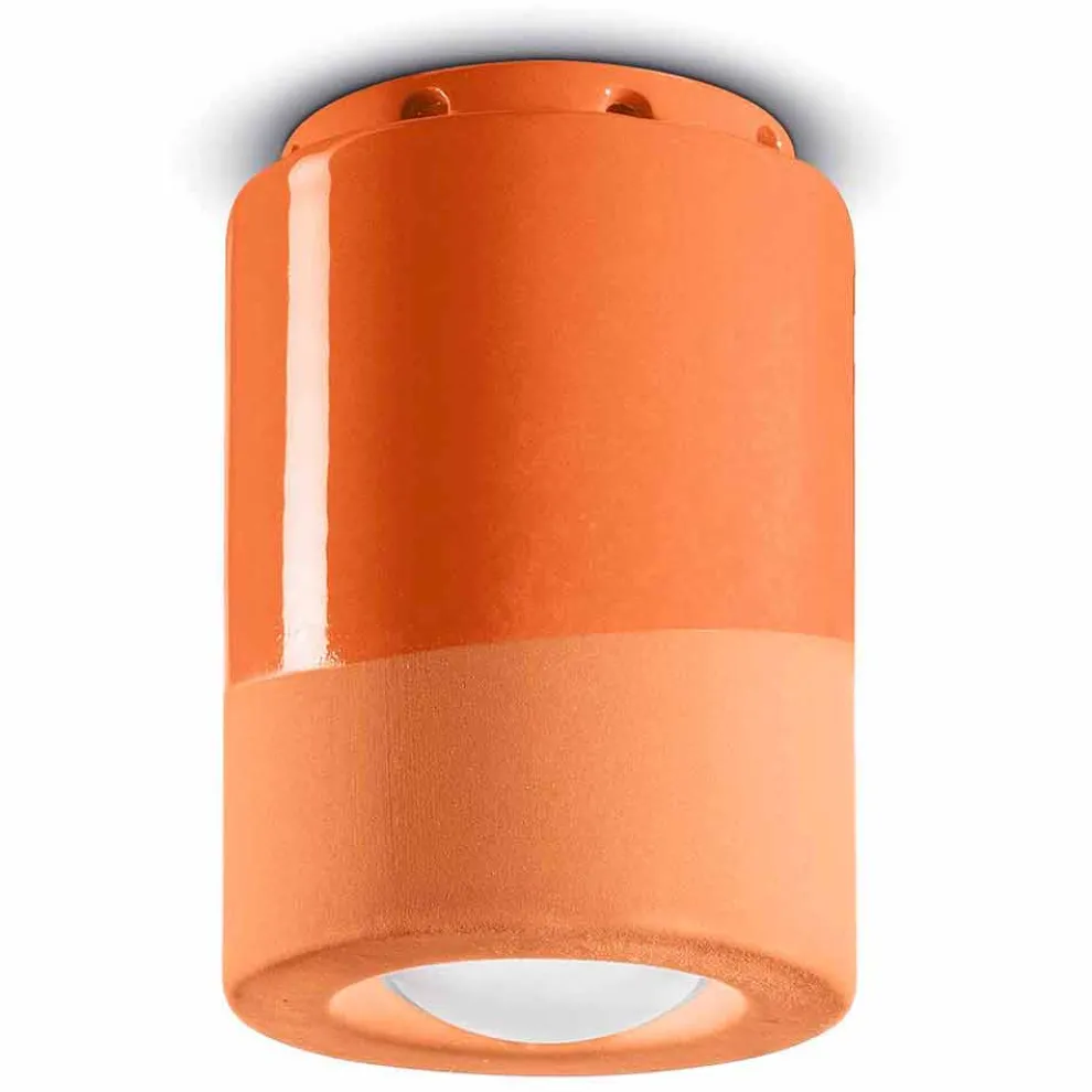 Vintage Deckenleuchte aus Keramik Made in Italy - Ferroluce Pi