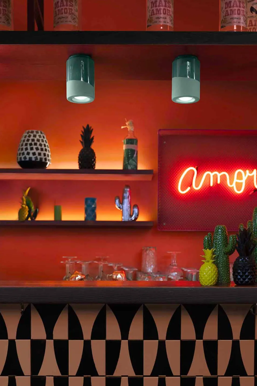 Vintage Deckenleuchte aus Keramik Made in Italy - Ferroluce Pi