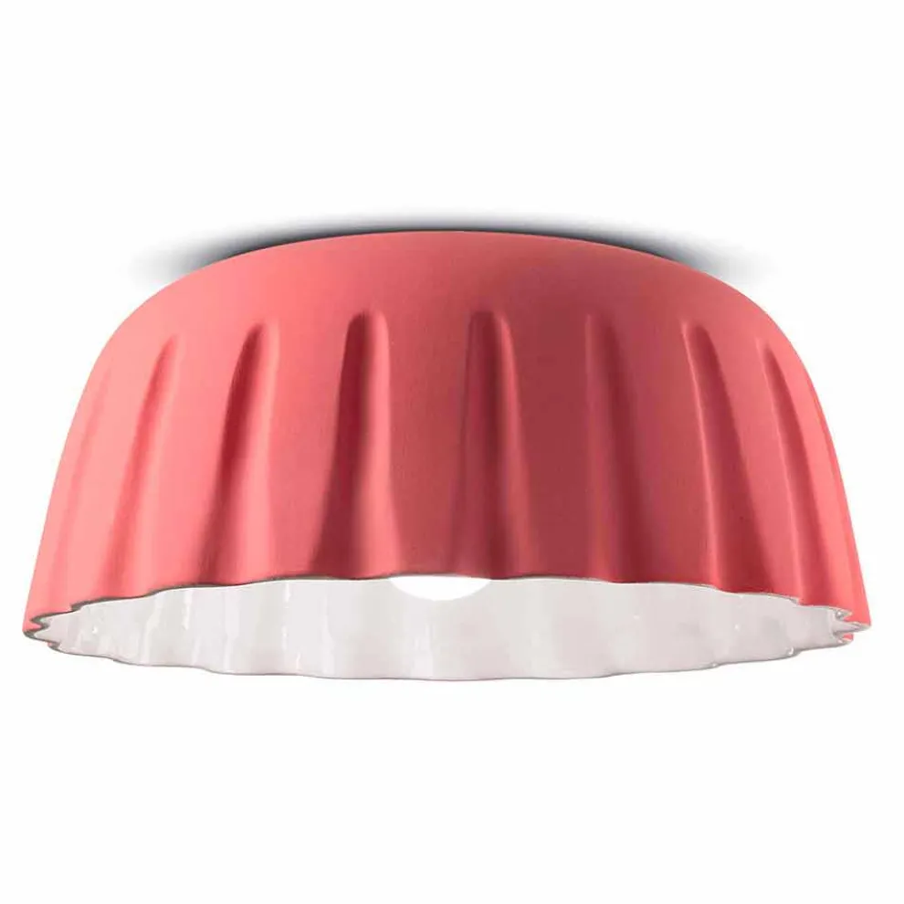 Vintage Design Keramik Deckenleuchte Made in Italy - Ferroluce Madame Grès