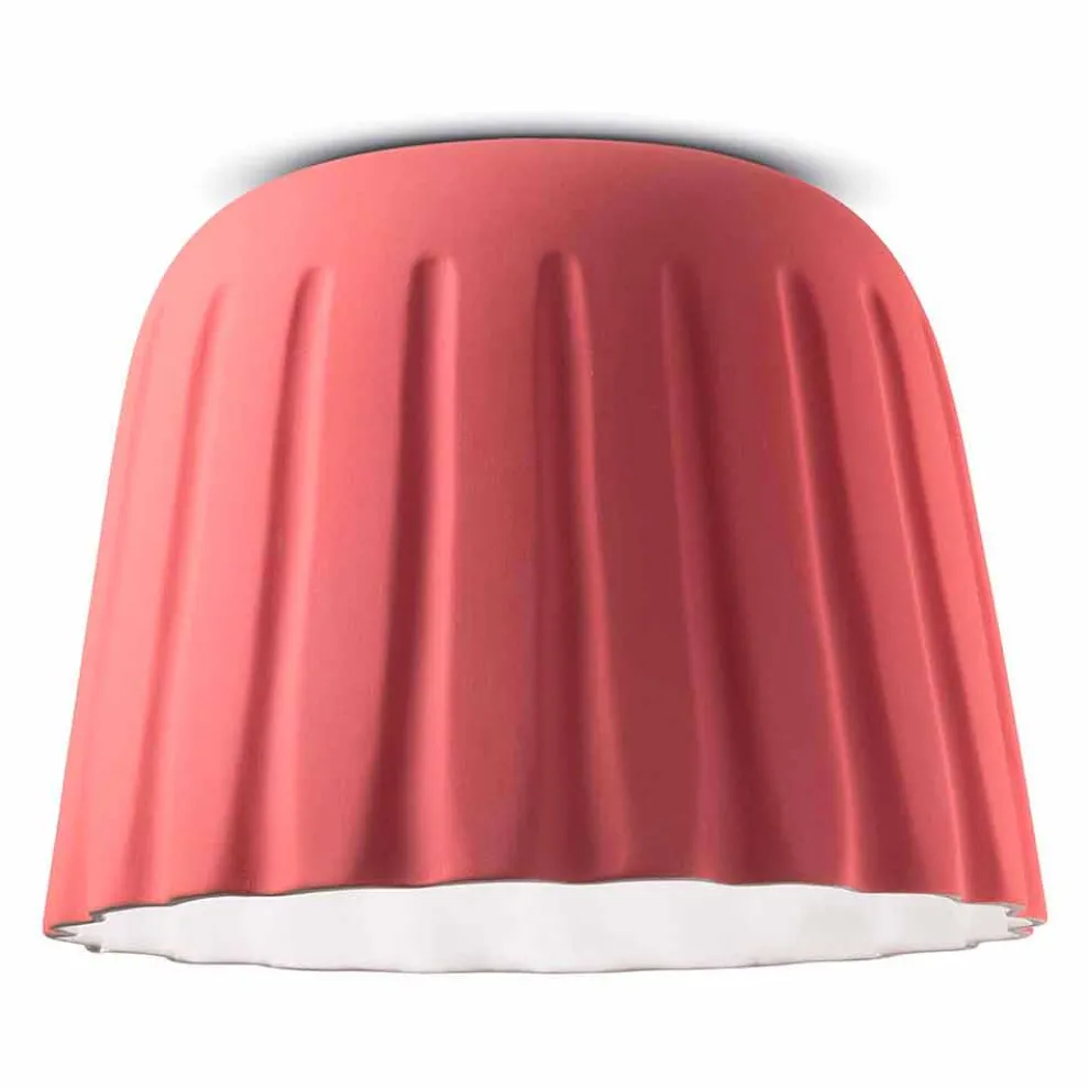 Vintage Design Keramik Deckenleuchte Made in Italy - Ferroluce Madame Grès