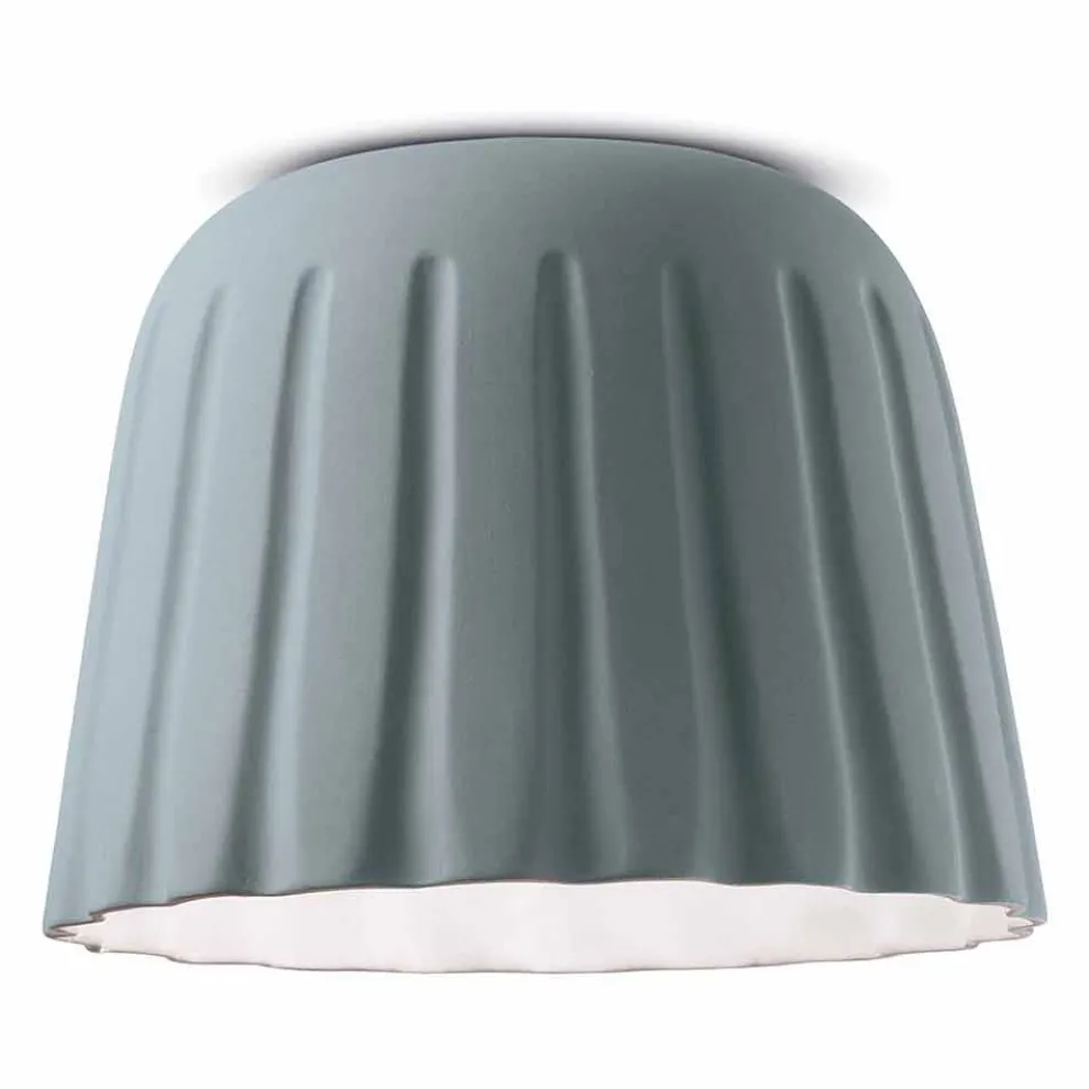 Vintage Design Keramik Deckenleuchte Made in Italy - Ferroluce Madame Grès
