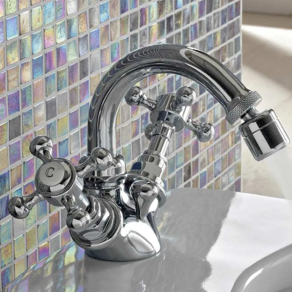 Vintage Einloch-Bidetmischer aus Messing Made in Italy - Elisea