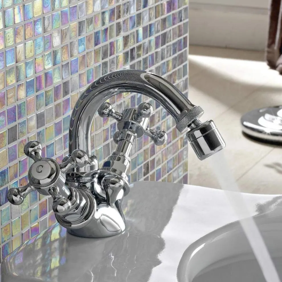 Vintage Einloch-Bidetmischer aus Messing Made in Italy - Elisea