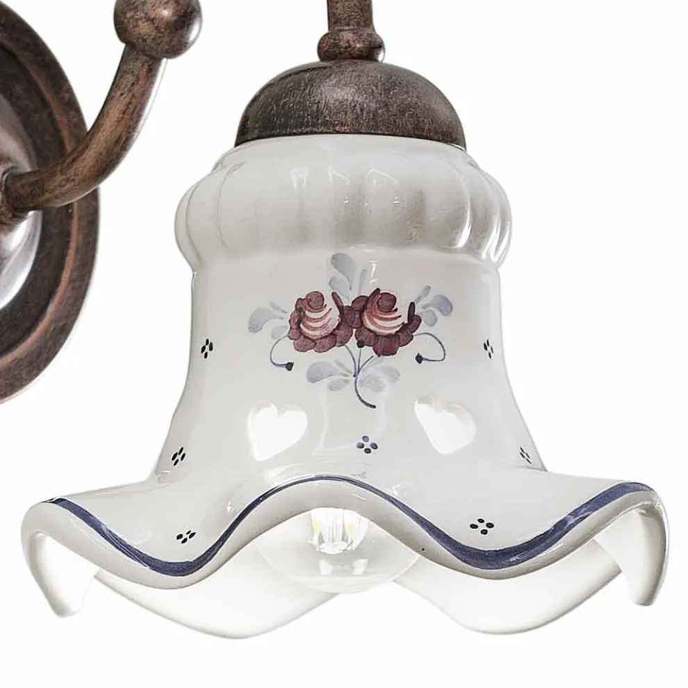 Vintage Eisen und Keramik handgefertigte Applikationen und von Hand verziert - Chieti