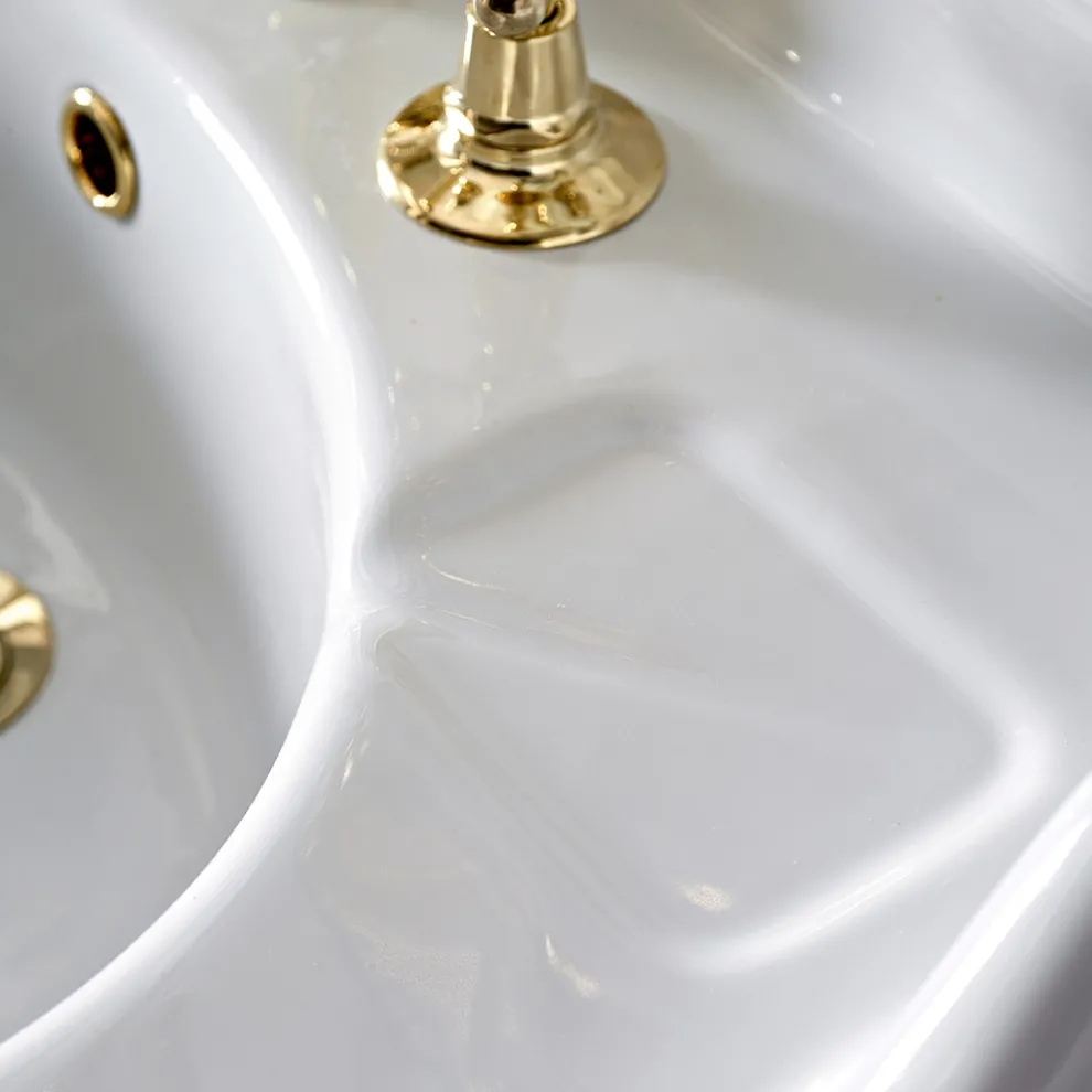 Vintage Keramik Badezimmer Konsole auf Colonna, Made in Italy - Paulina