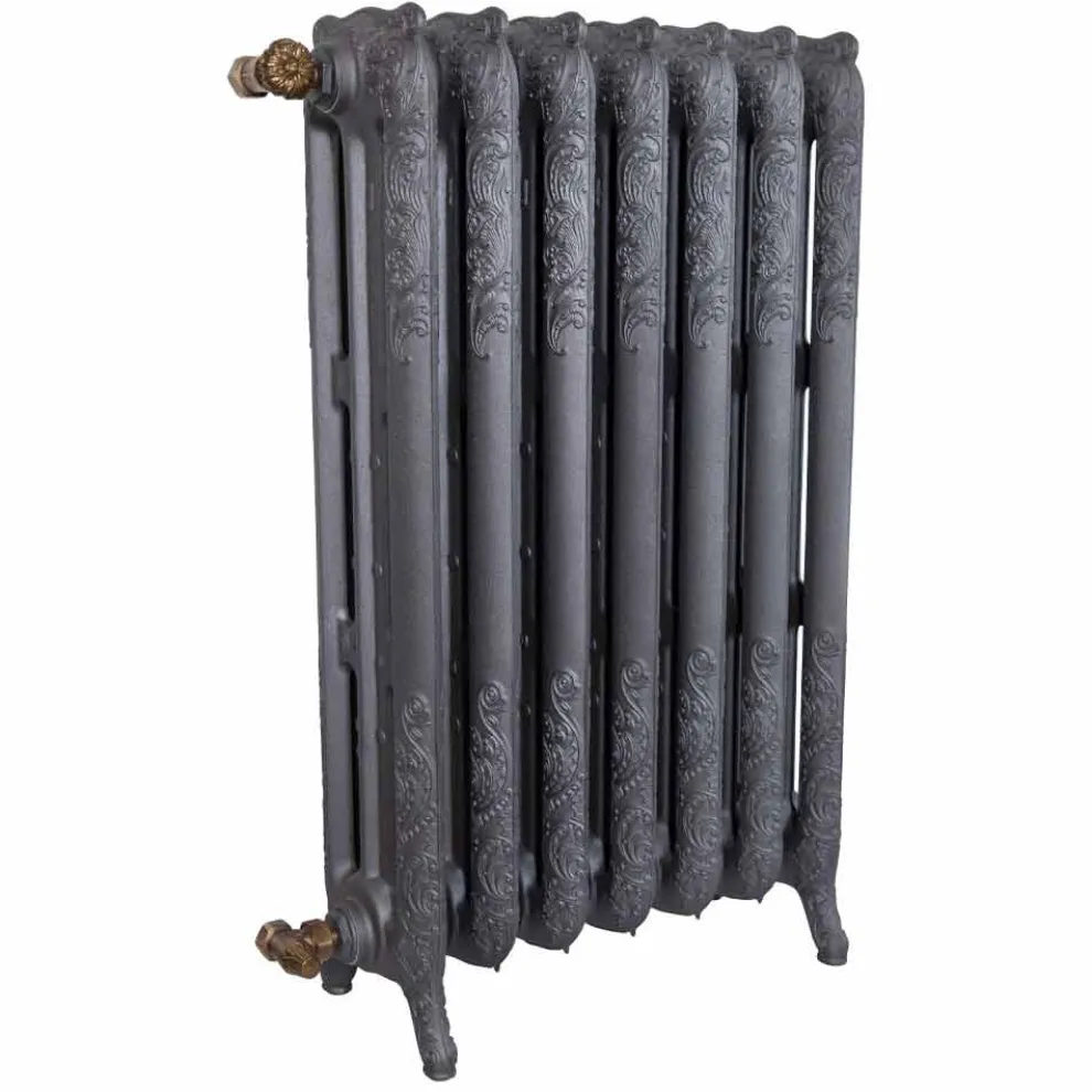 Vintage Radiator 7 Dekorierte Elemente aus Gusseisen vom Boden bis 1062 W - Barock