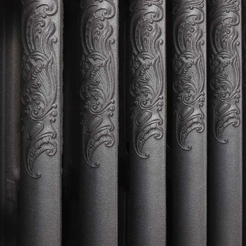 Vintage Radiator 7 Dekorierte Elemente aus Gusseisen vom Boden bis 1062 W - Barock