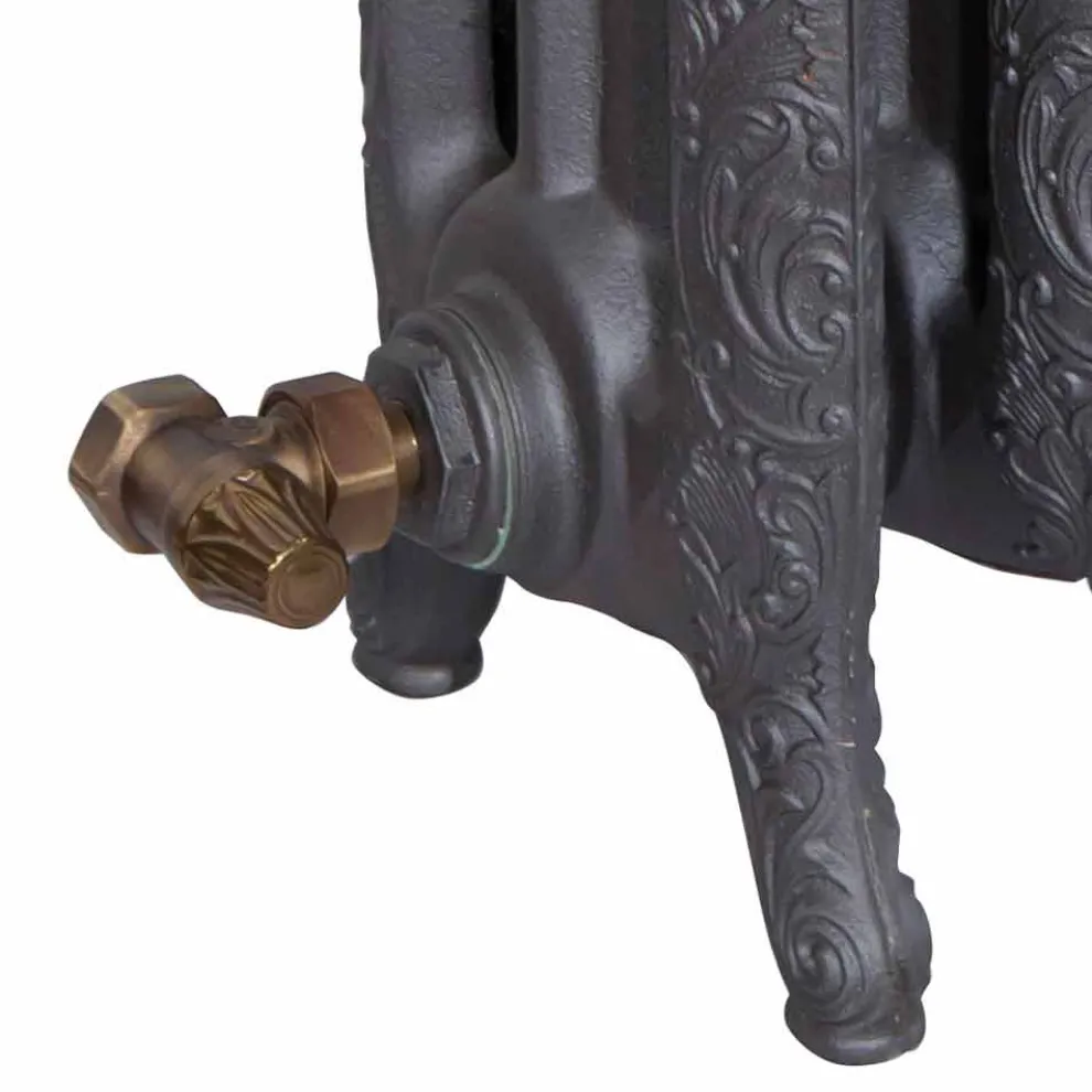 Vintage Radiator 7 Dekorierte Elemente aus Gusseisen vom Boden bis 1062 W - Barock