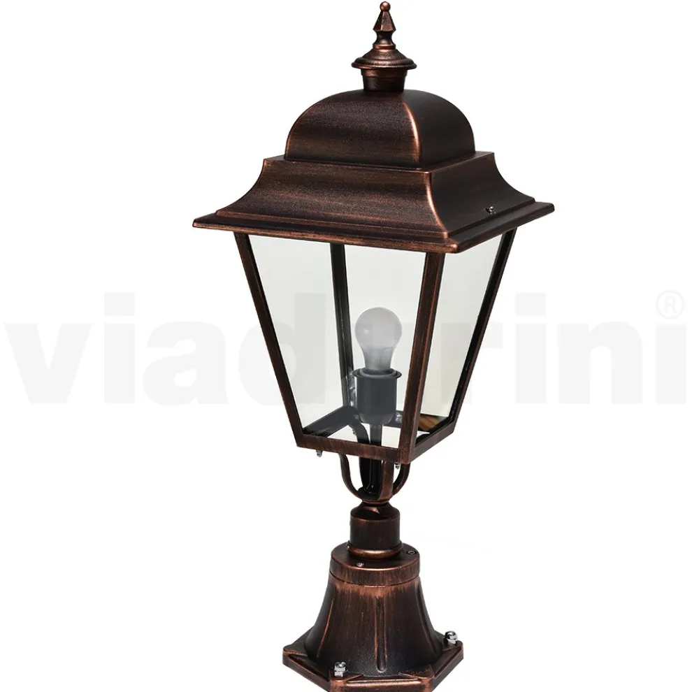 Vintage Steh-Gartenlampe aus Aluminium, hergestellt in Italien – Bonaria