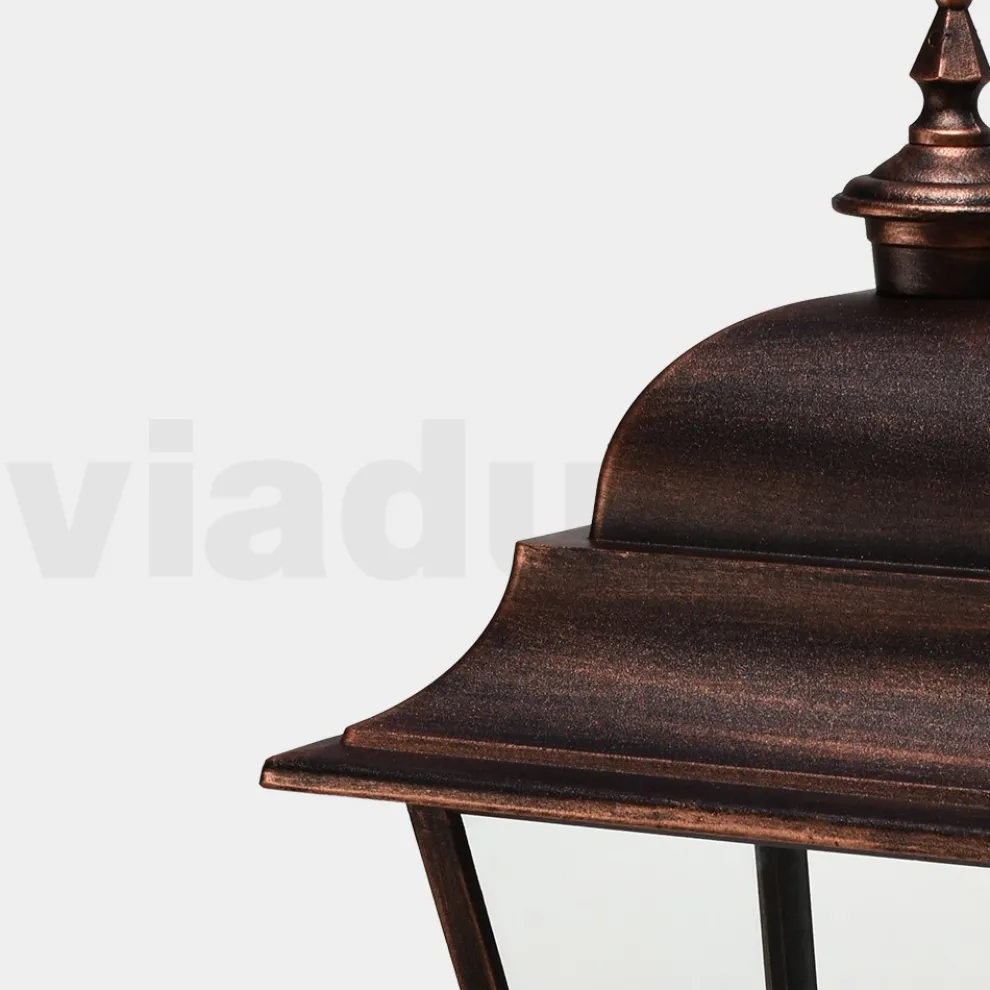 Vintage Steh-Gartenlampe aus Aluminium, hergestellt in Italien – Bonaria