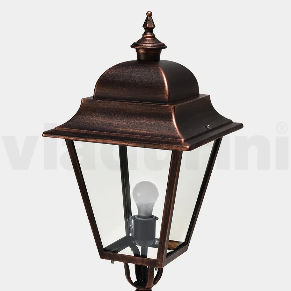Vintage Steh-Gartenlampe aus Aluminium, hergestellt in Italien – Bonaria
