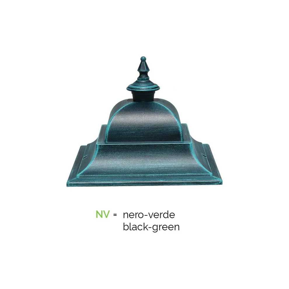 Vintage Steh-Gartenlampe aus Aluminium, hergestellt in Italien – Bonaria