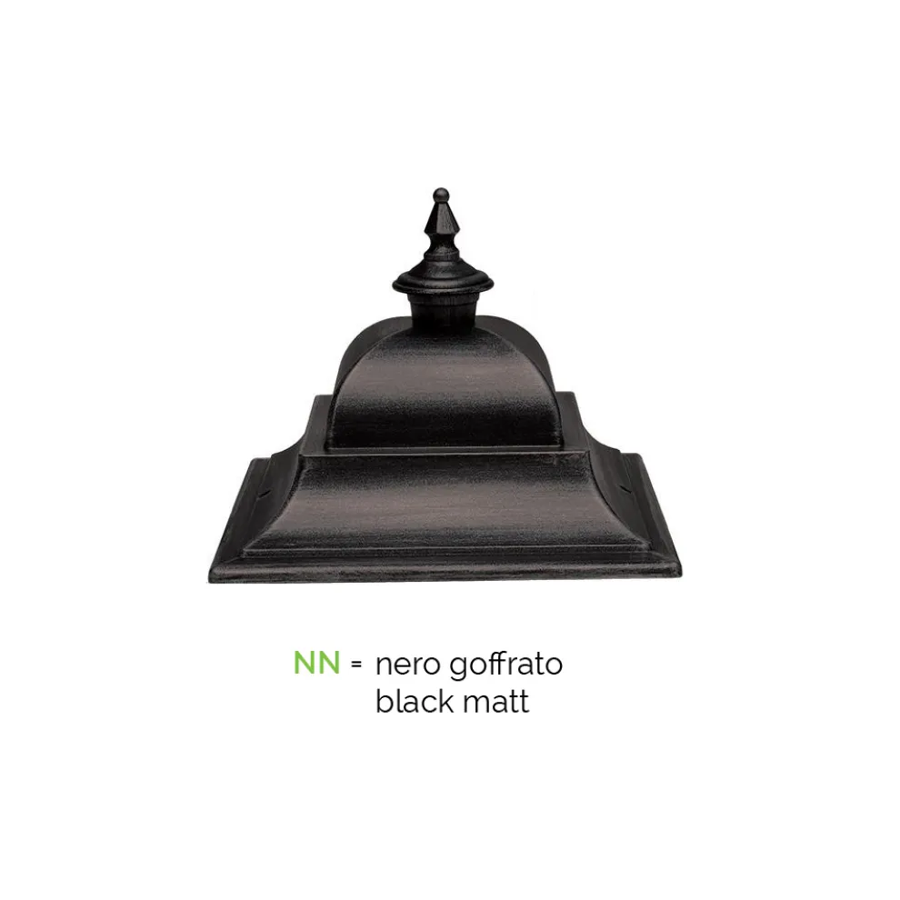 Vintage Steh-Gartenlampe aus Aluminium, hergestellt in Italien – Bonaria