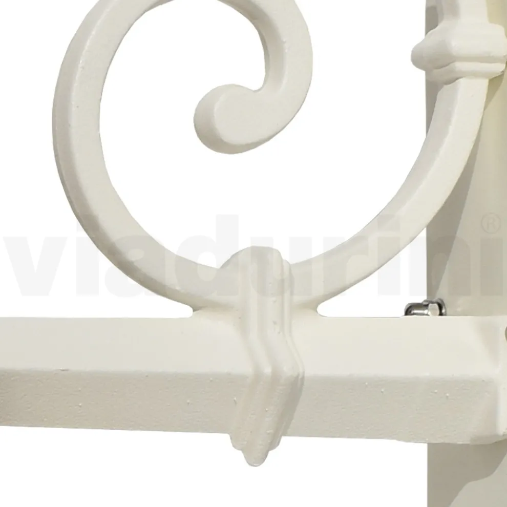 Vintage-Außenwandleuchte aus Aluminium und Messing, hergestellt in Italien – Adela